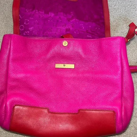 Marc Jacobs Vibrant Red and Pink Shoulder Bag - Picture 13 of 15